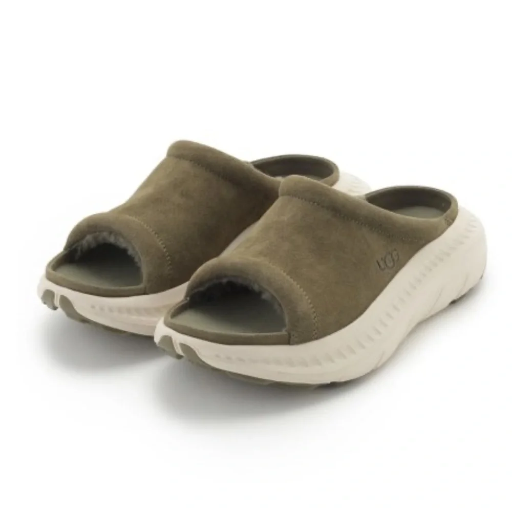 Ugg burnt Olivia suede mens sandals size 7